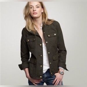 J.Crew, Relaxed Boyfriend Field Jacket, dark Olive Green, size M